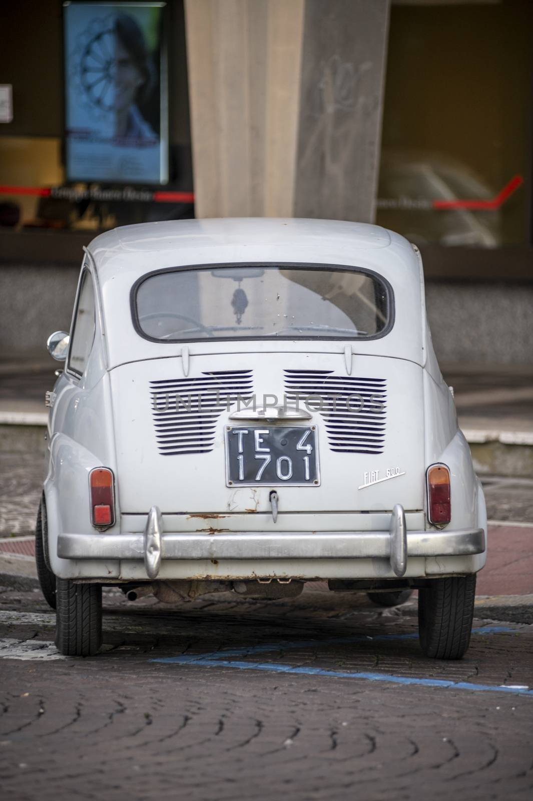 terni,italy november 17 2020:historic vintage italian car fiat 600