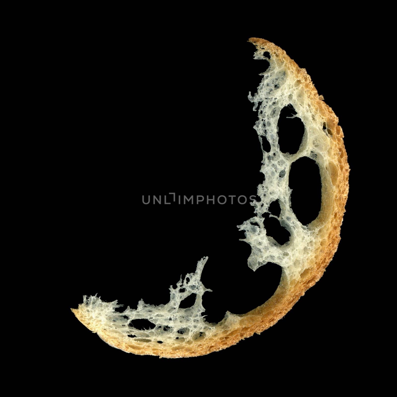 sliced bread crescent moon by claudiodivizia
