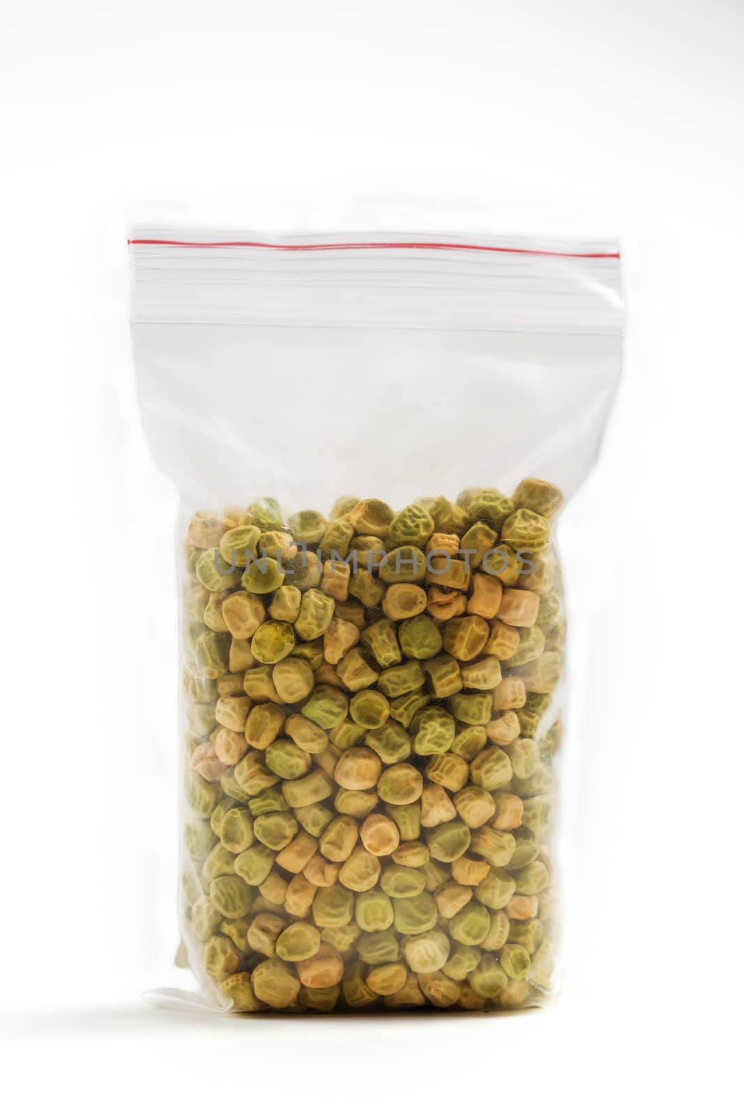 Dry pea seeds for germination isolated on a white background by galinasharapova