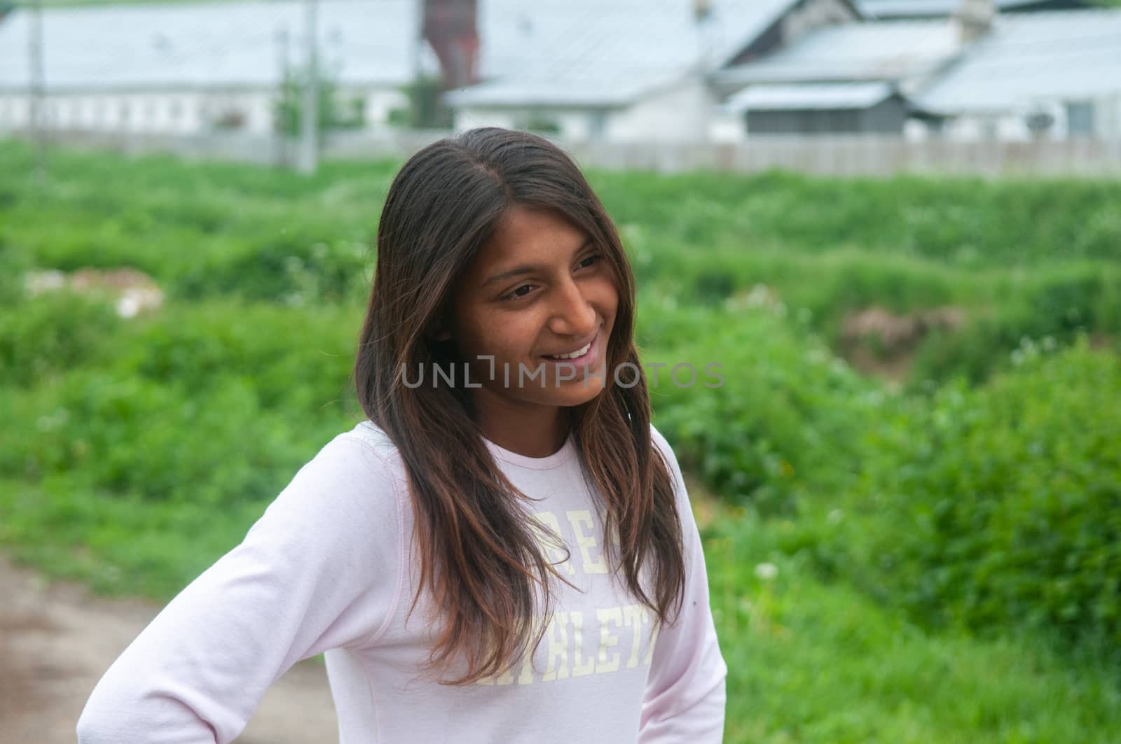 5/16/2018. Lomnicka, Slovakia. Roma community in the heart of Slovakia, living in horrible conditions. Portrait of adolescent.