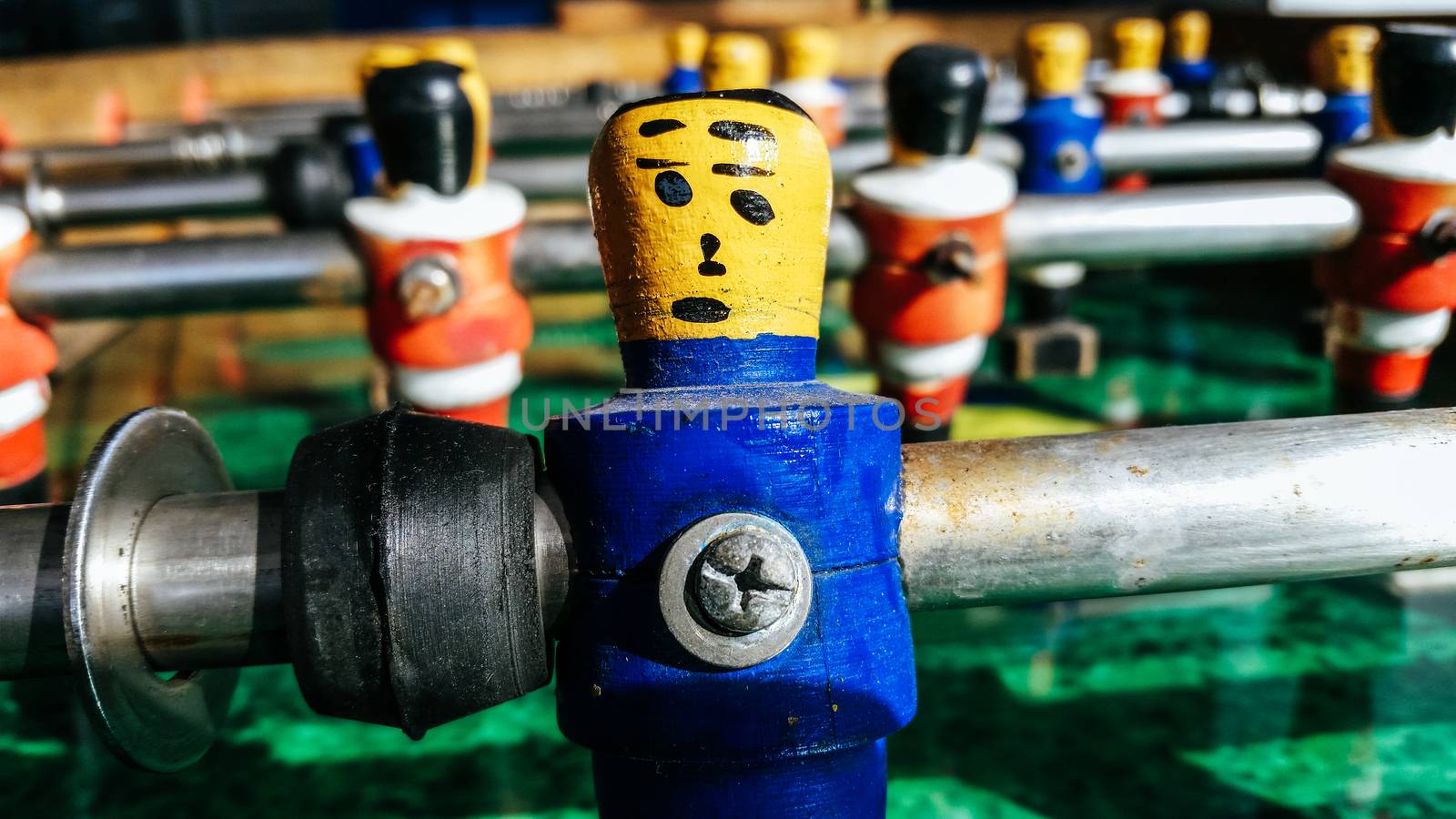 football table soccer , sport team football players