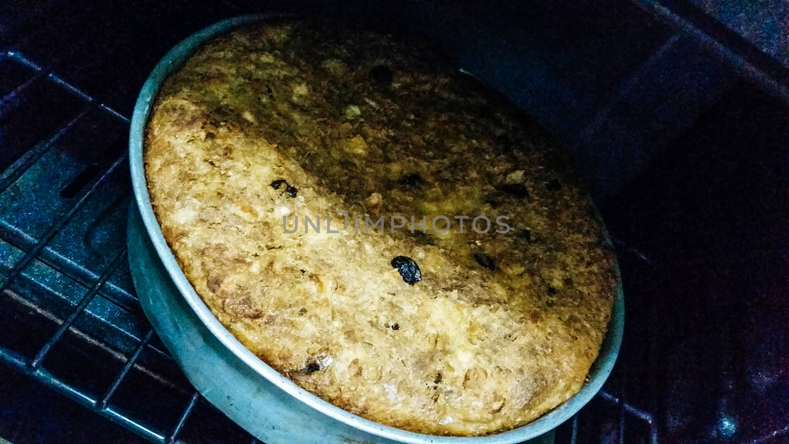 Budin postre peruano , Peruvian dessert with bread base