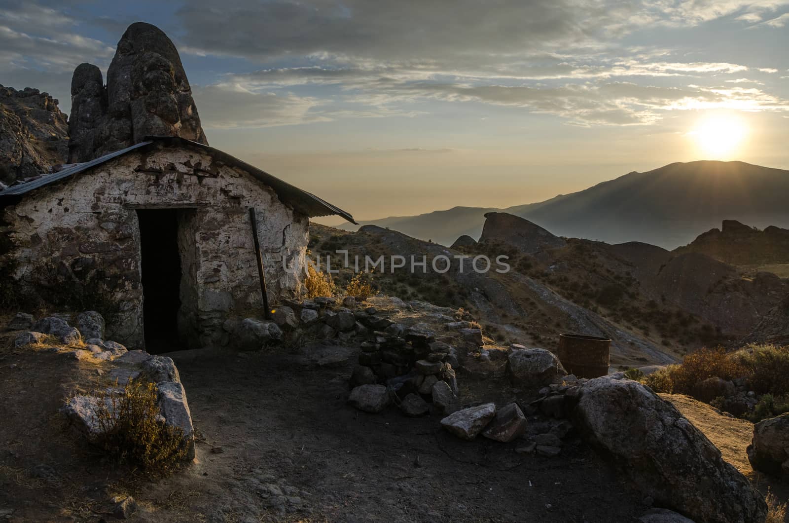 Russo Cabin - Marcahuasi stone forest - located above the town of San Pedro de Castas, Peru