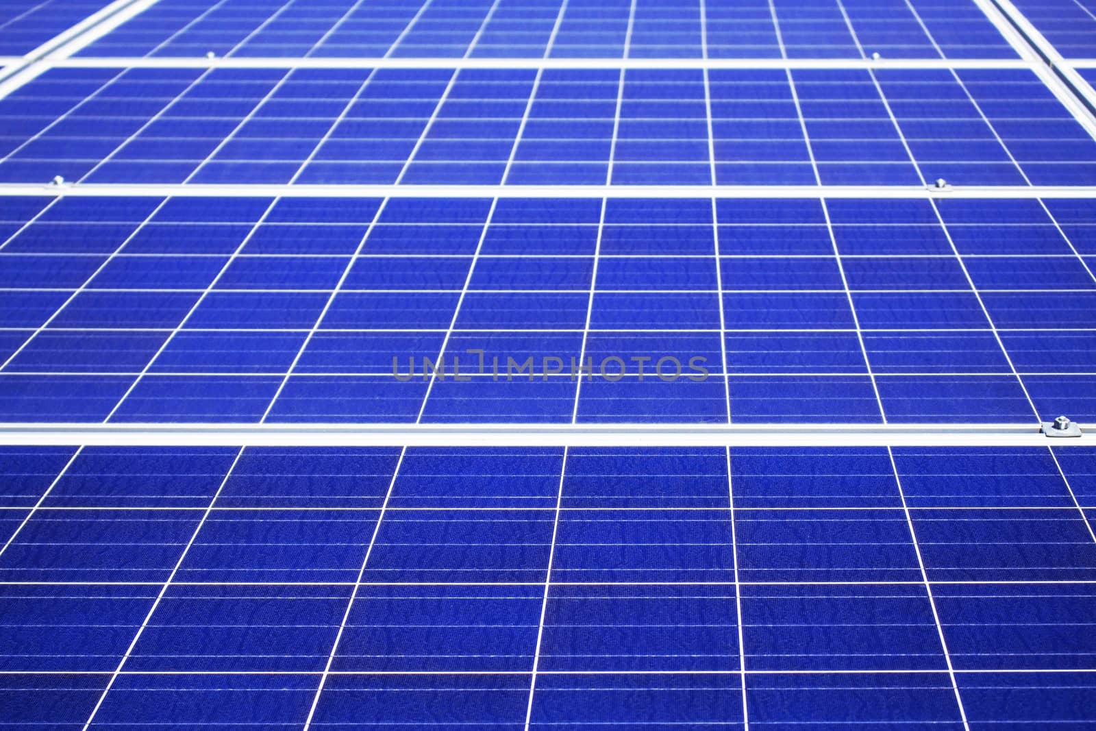 The surface solar panel of a blue.
