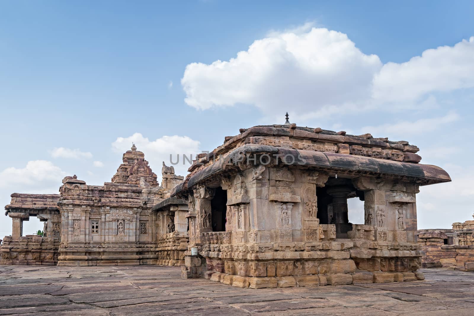 Virupaksha Temple, built by the Queen of Vikaramaditya II in about A.D.740 . by lalam