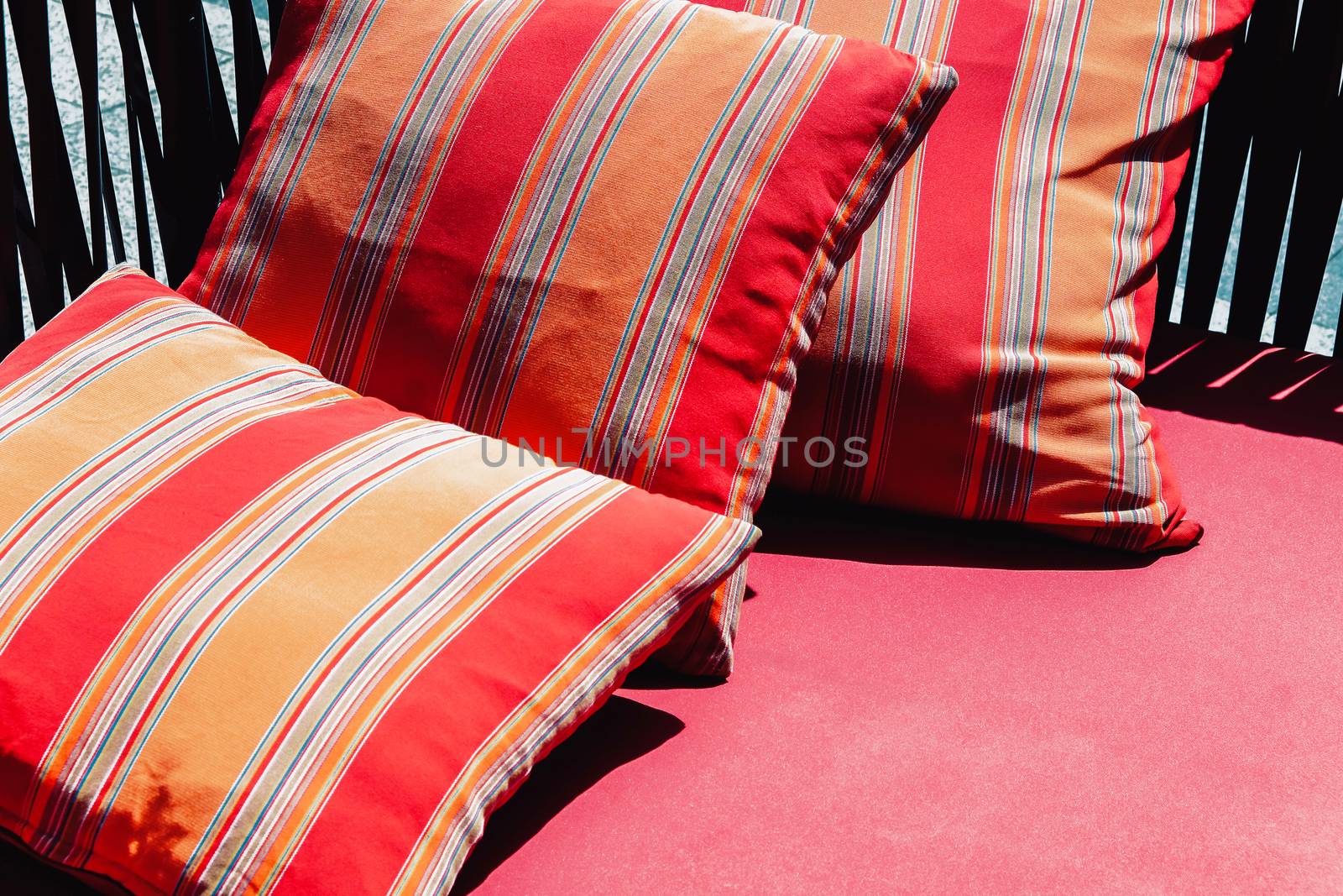 Image of Colorful Cushion In Sofa