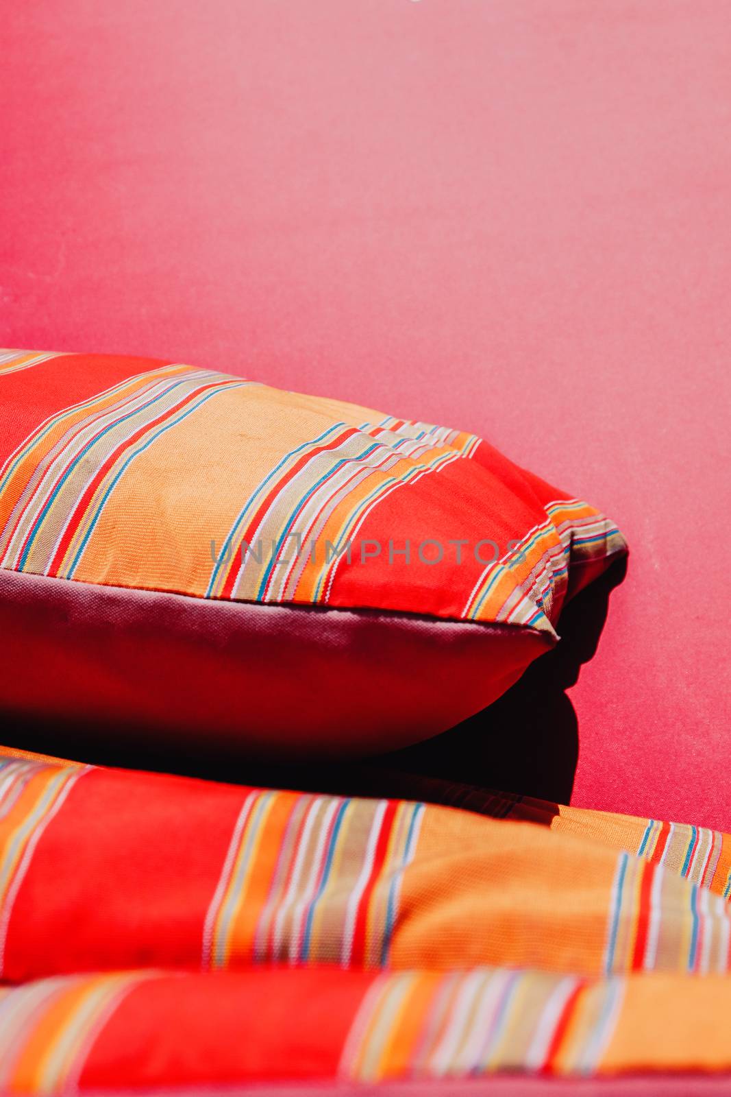 Image of Colorful Cushion In Sofa