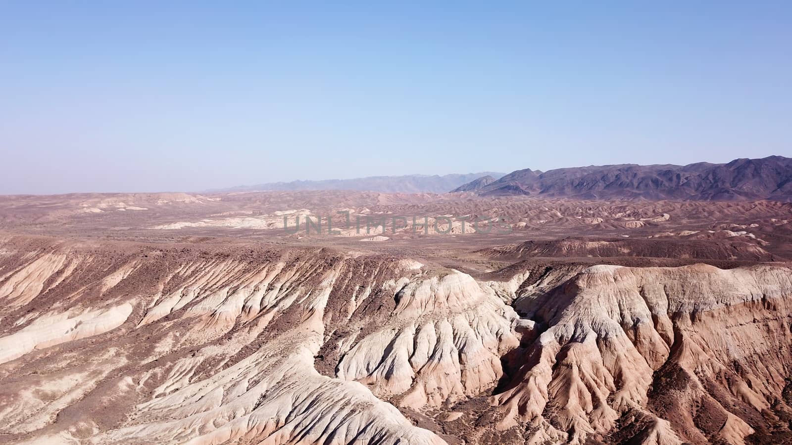 Colored hills of the gorge in the desert. by Passcal
