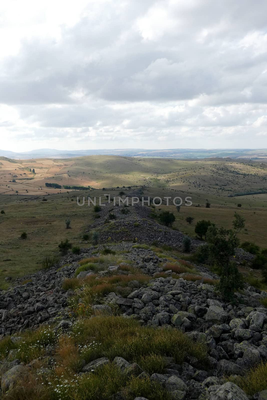 history is very old rock fragments, mossy rocks,