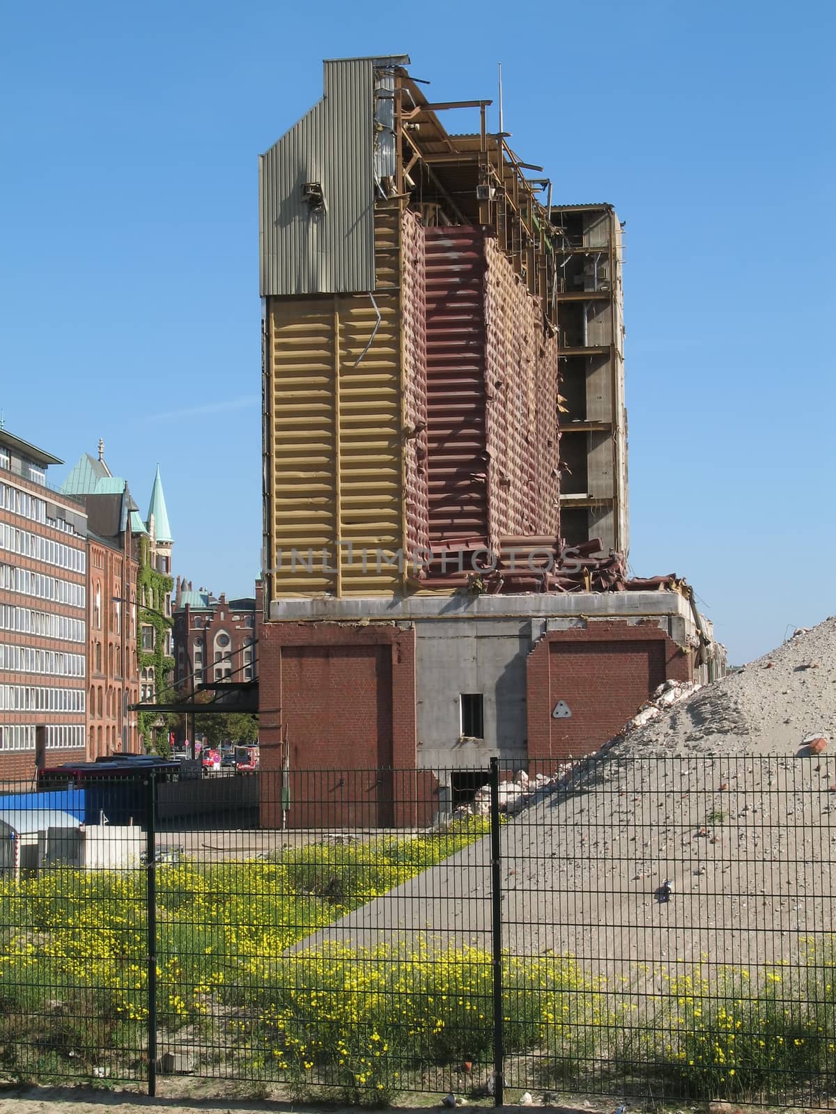 Demolition of the coffee warehouse by SchneiderStockImages
