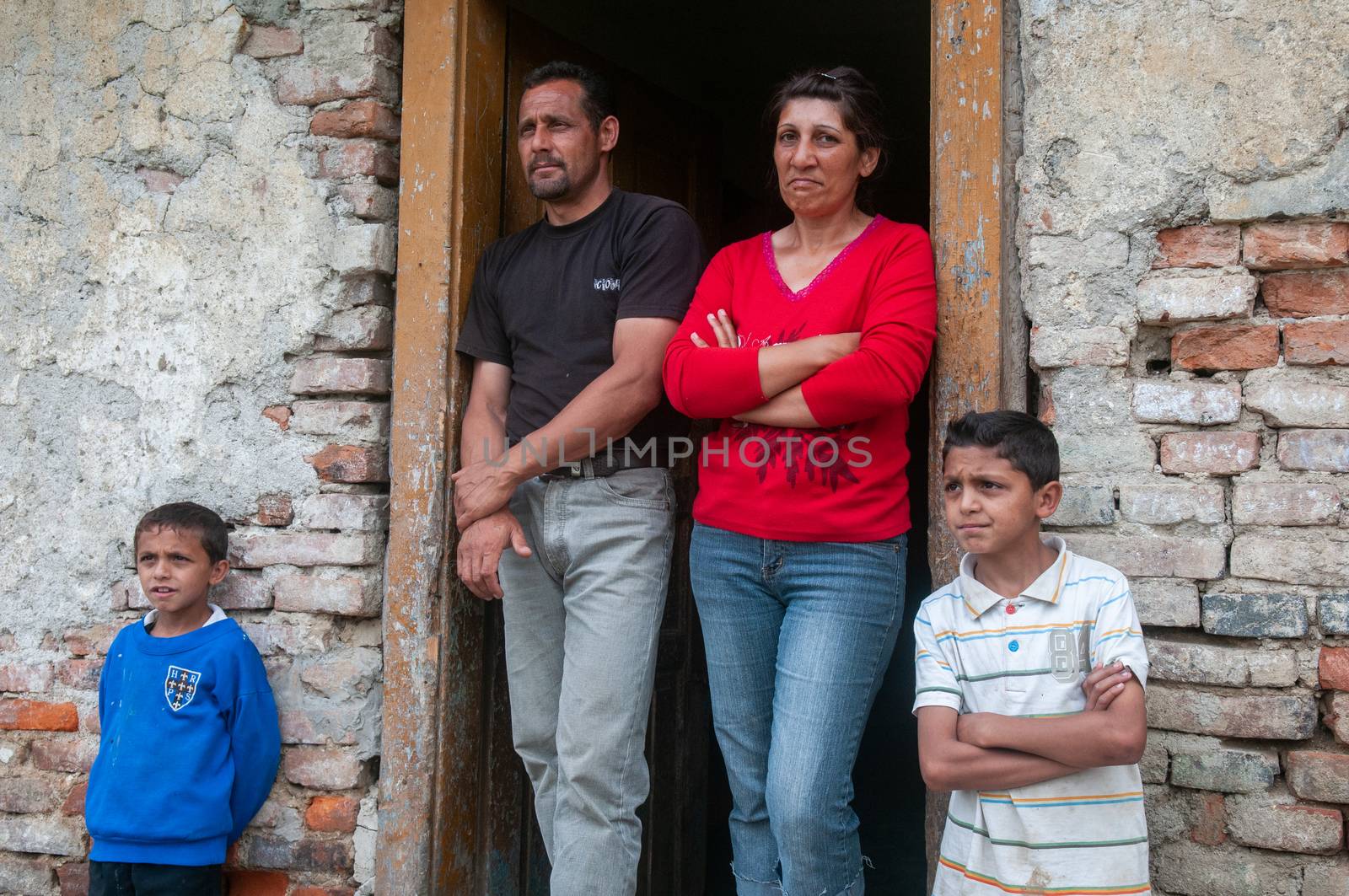 No opportunities for the Roma or Gypsy people in Slovakia. They suffer discrimination, poverty with no dignity. Portraits of boys, girls, children. by gonzalobell