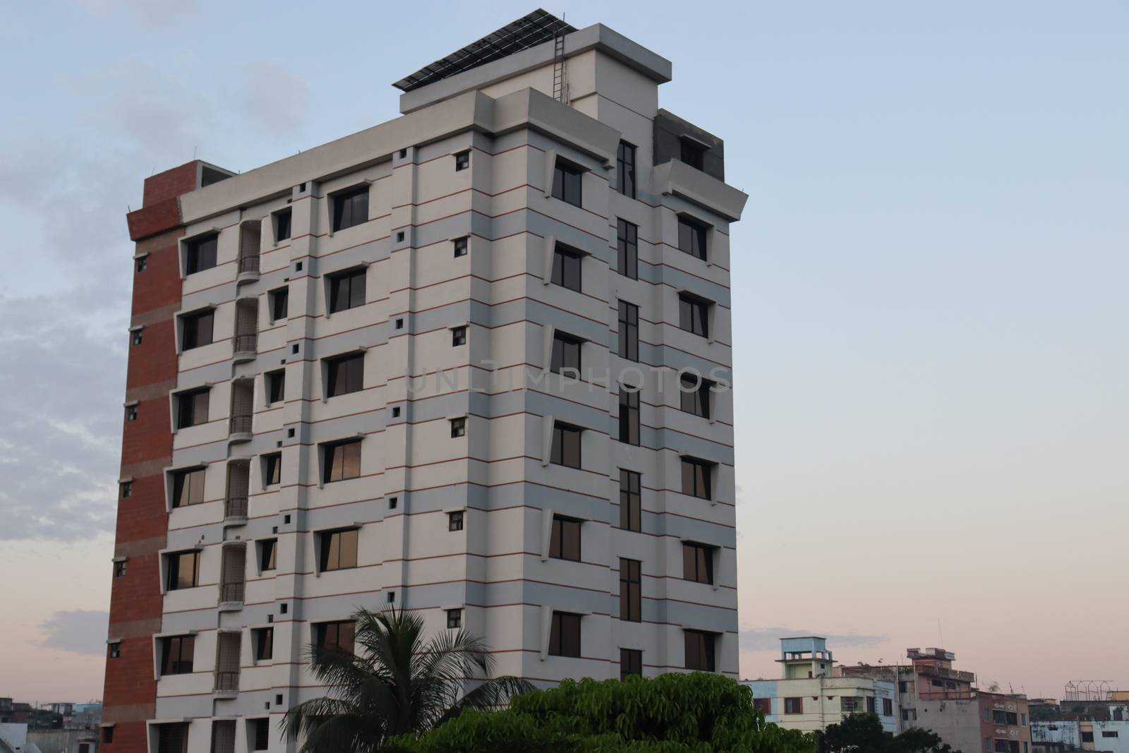 apartment building view for living on city