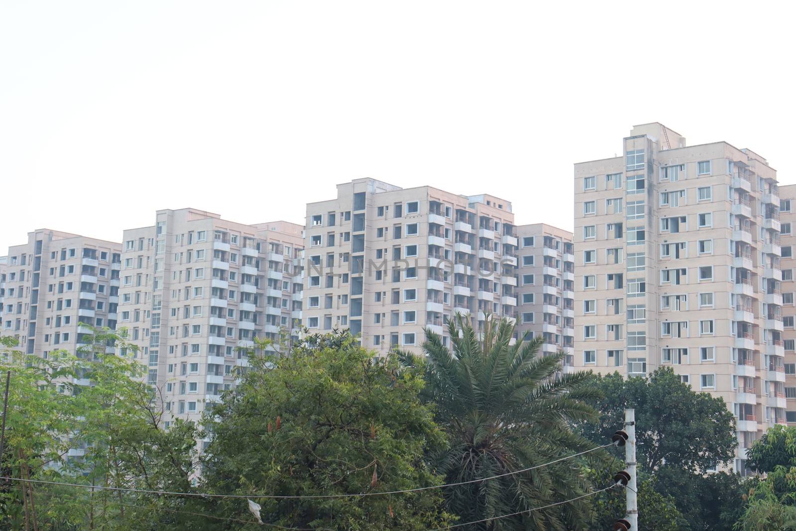 apartment building view for living on city