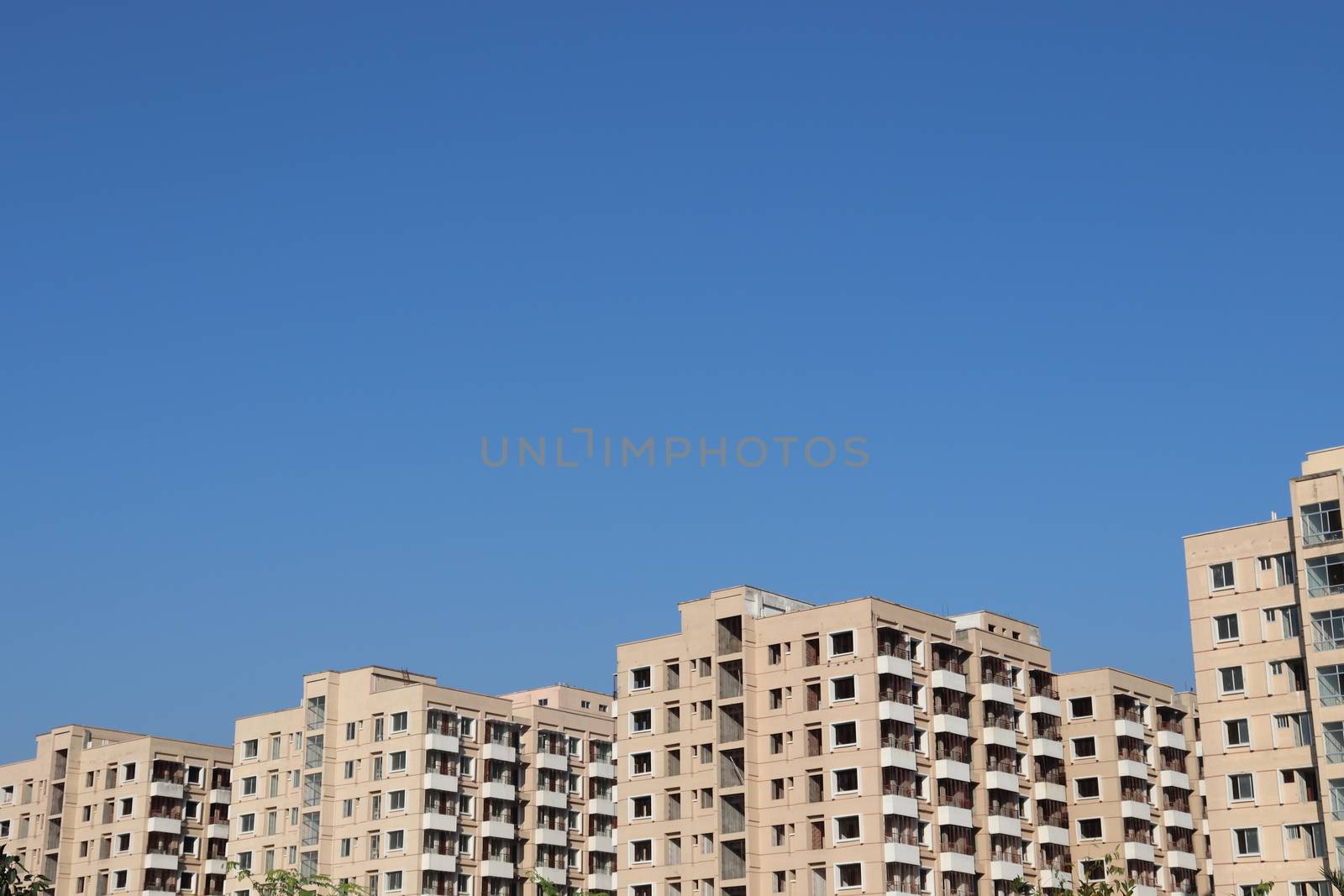 apartment building view for living on city