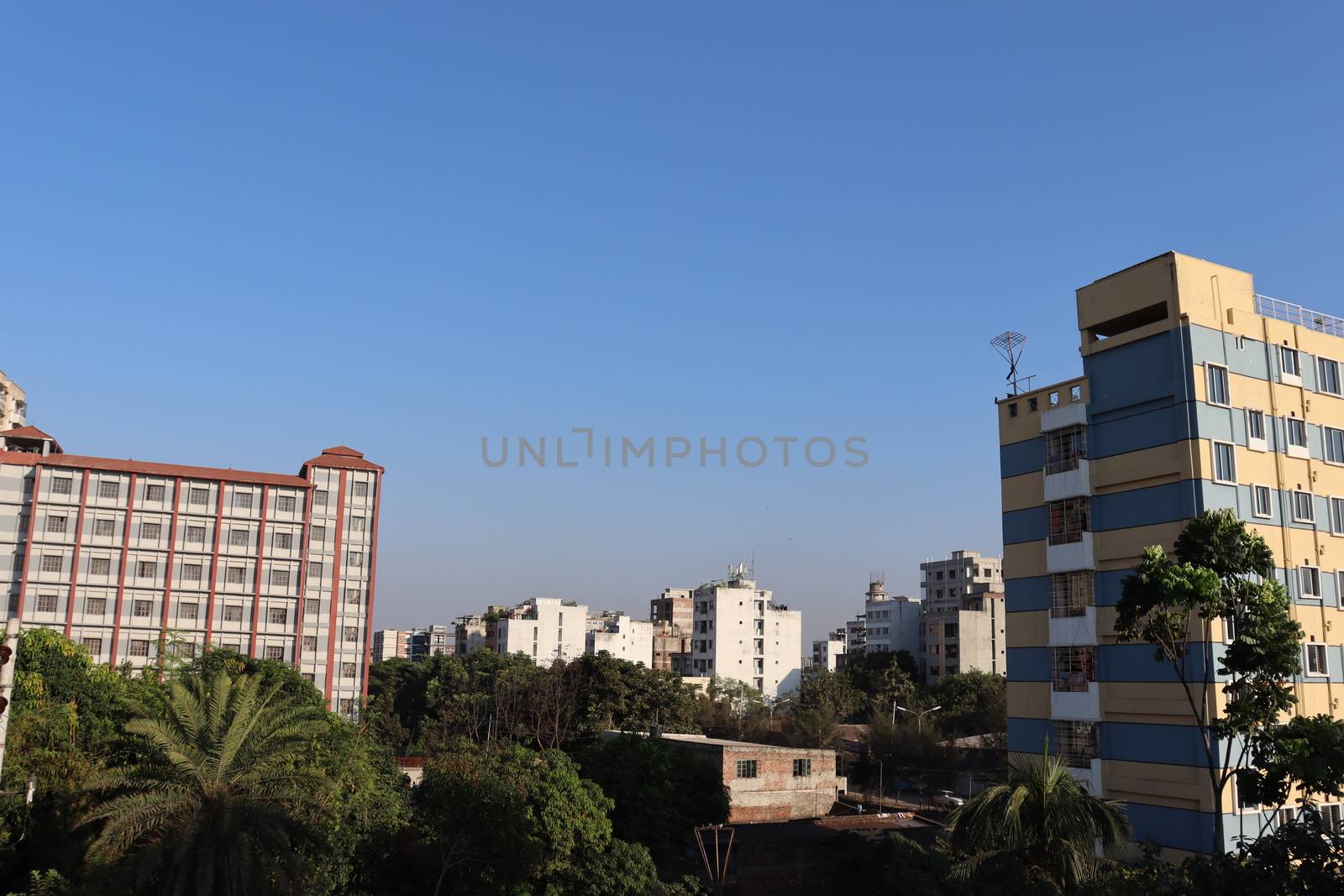 apartment building view for living on city