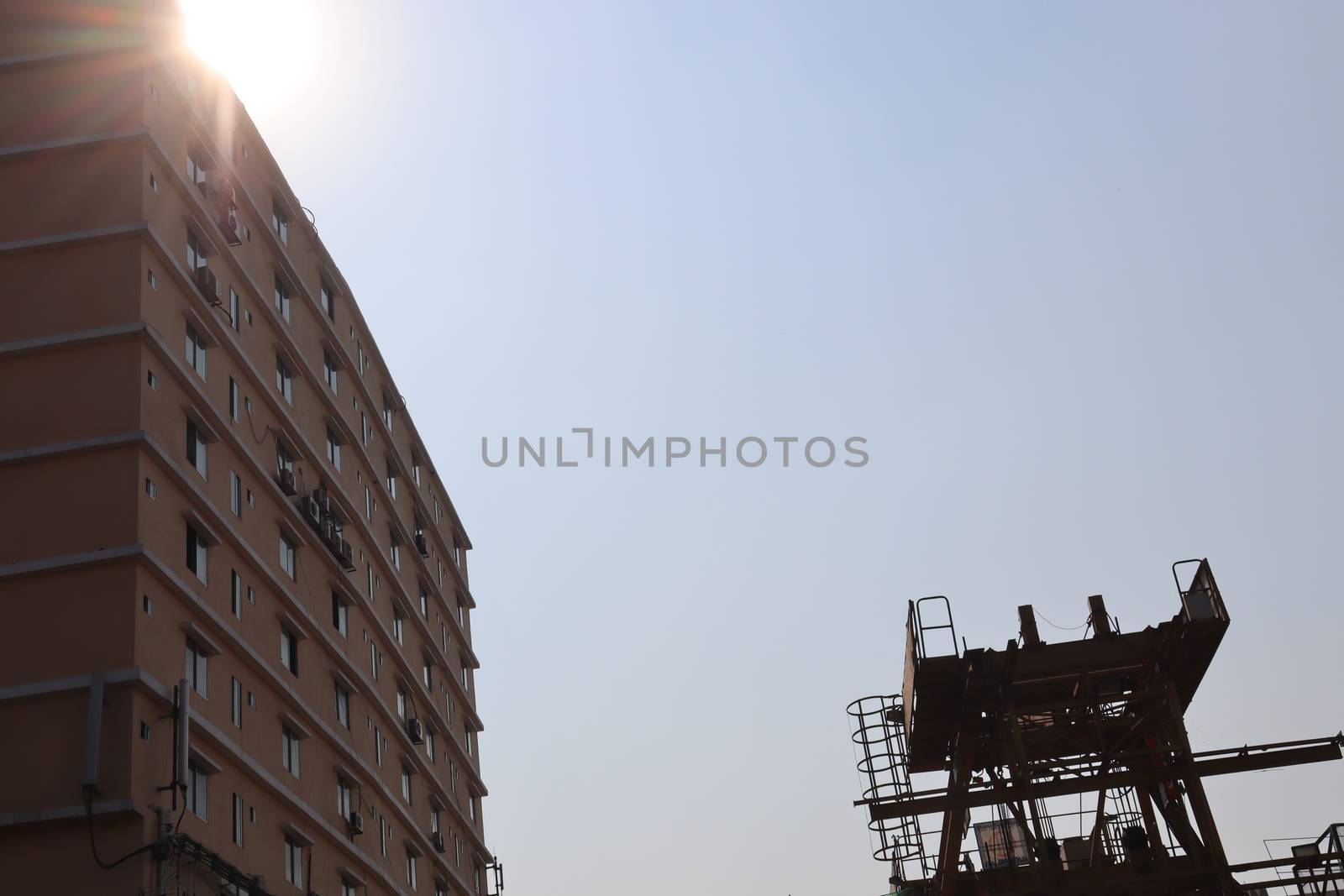 apartment building view for living on city