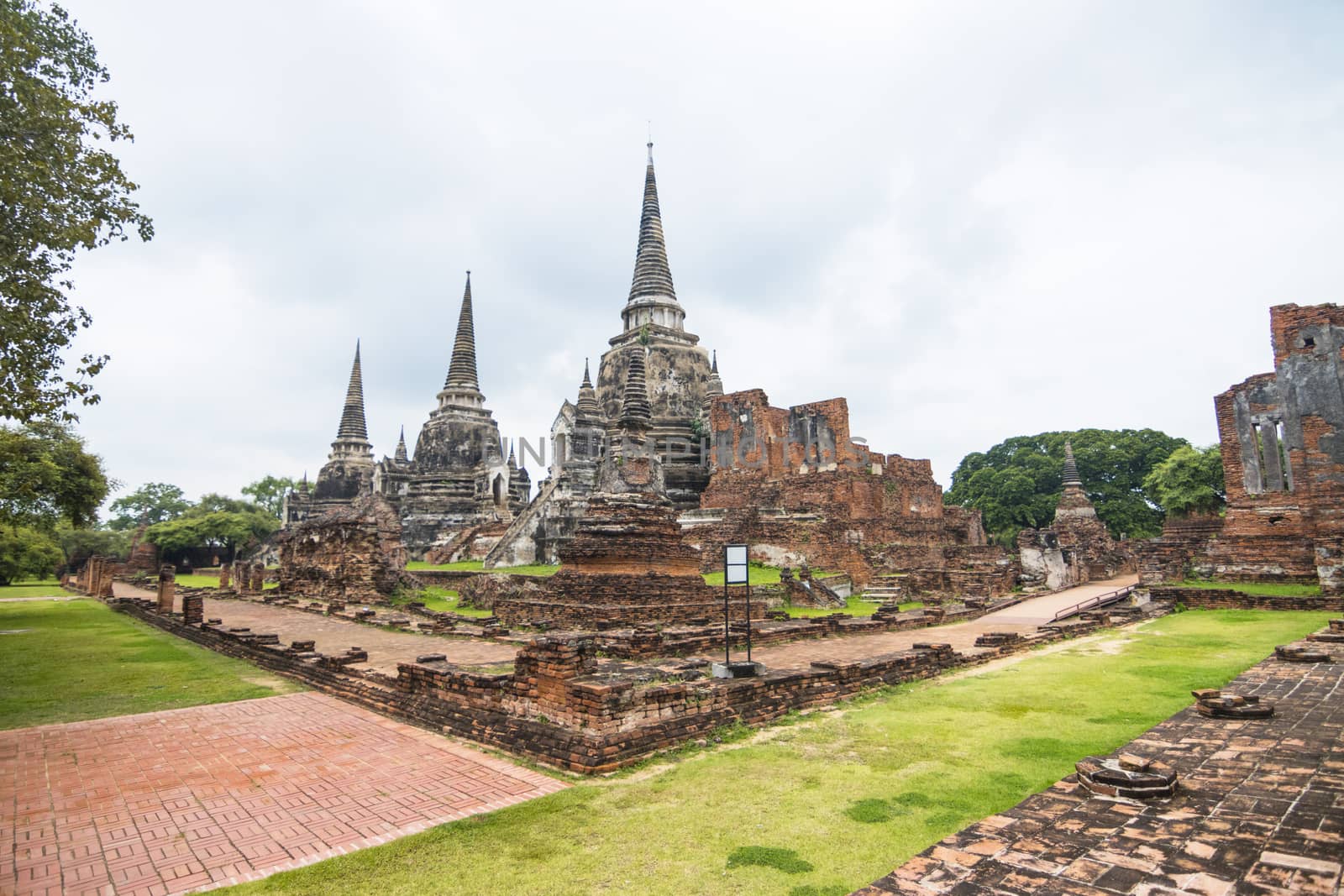 Wat Phra Si Sanphet Ayutthaya, Historical Park historic city of Ayutthaya. is a tourist destination.