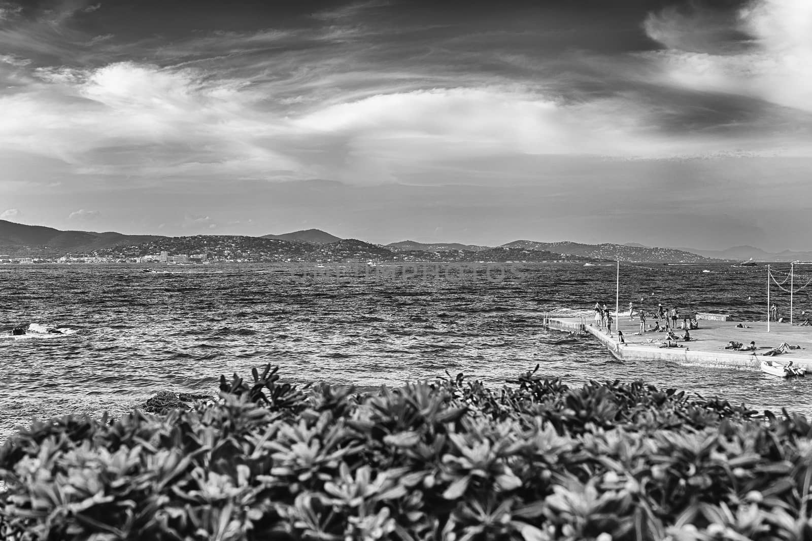 The scenic La Ponche beach in Saint-Tropez, Cote d'Azur, France by marcorubino