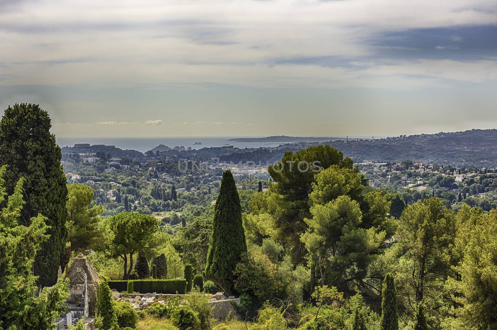 Scenic view in the town of Saint-Paul-de-Vence, Cote d'Azur, Fra by marcorubino