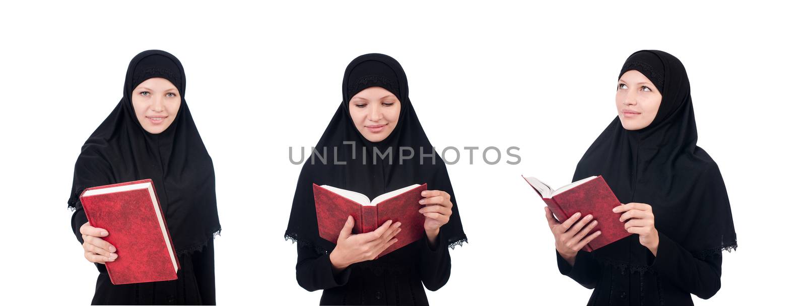 Young muslim female student with books by Elnur