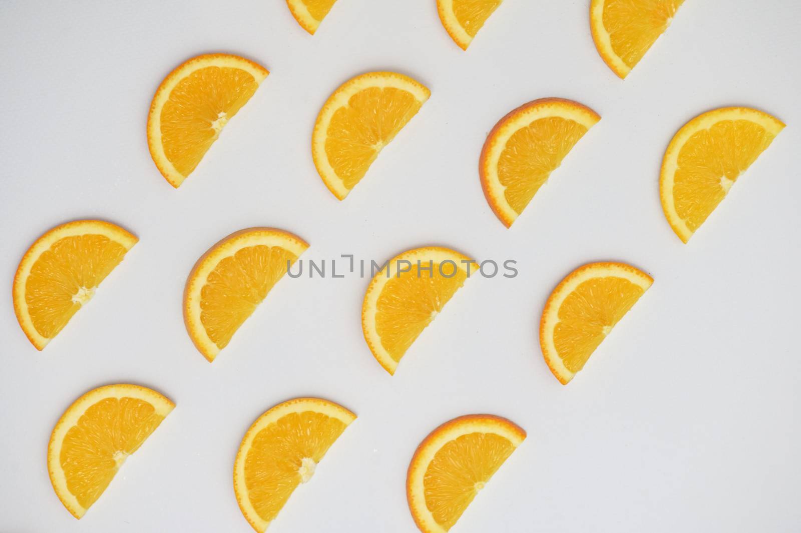 Pattern Background with Orange fruit slices