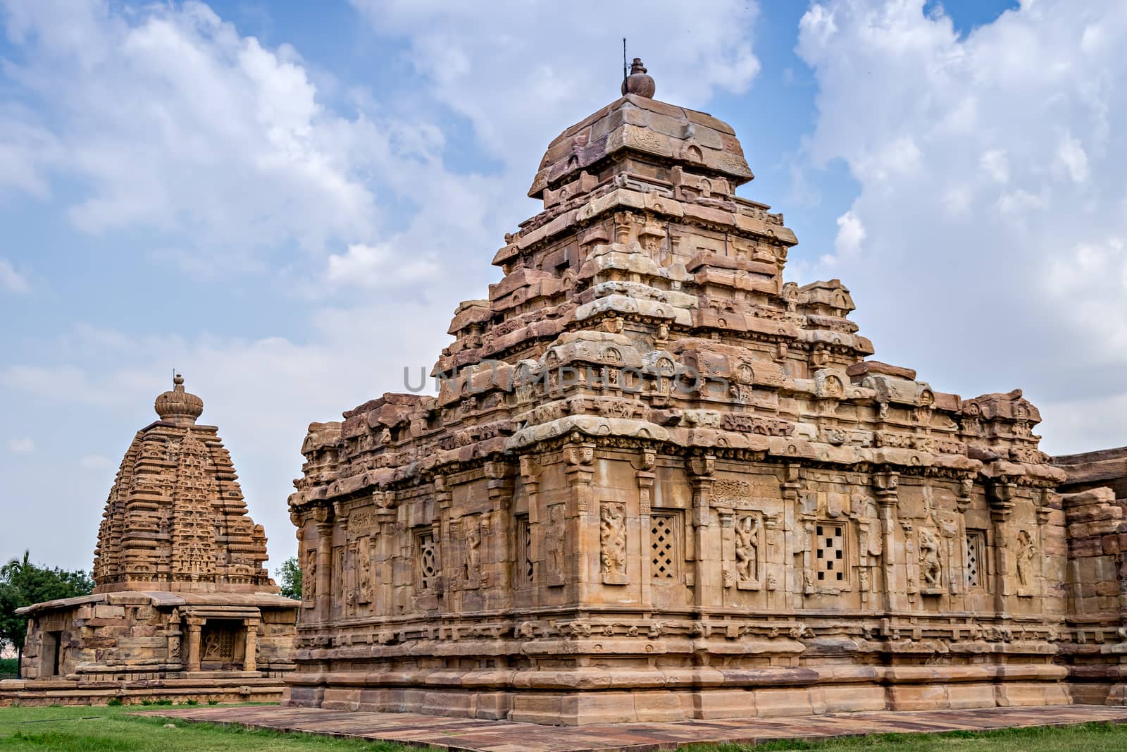 Sangamesvara or Vijesvara stone temple ,in Pattadakal temple complex, Karnataka, India.