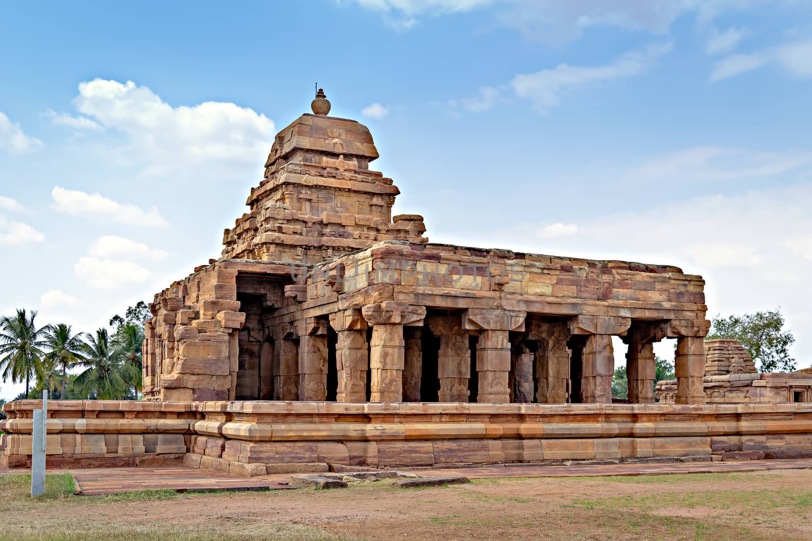 Sangamesvara or Vijesvara stone temple , Pattadakal , Karnataka, India. by lalam
