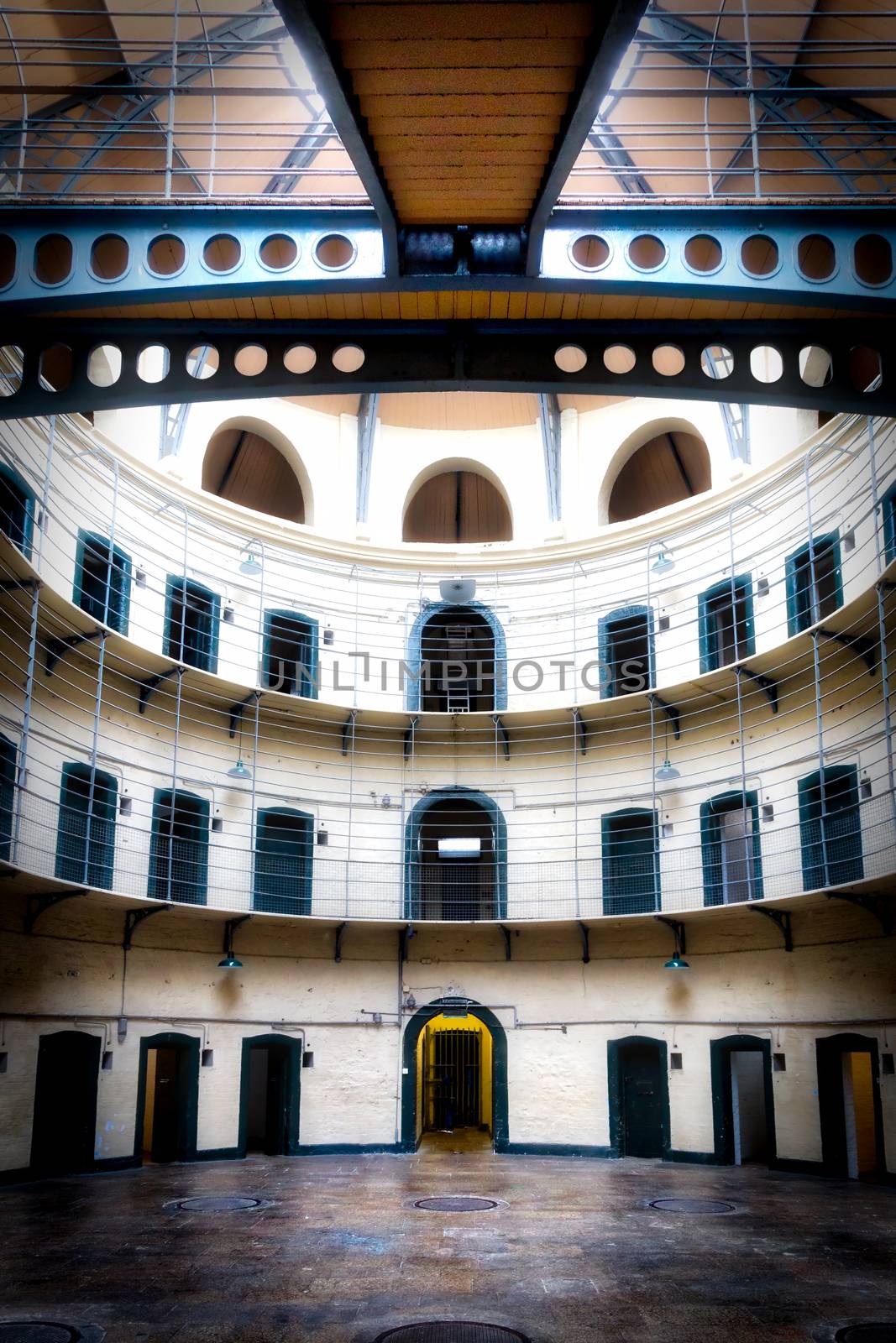 Ireland Dublin jan 21 2017 Interior of Kilmainham Gaol (Irish: Príosún Chill Mhaighneann) by mlechanteur