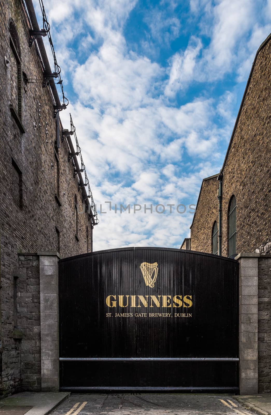 DUBLIN, IRELAND - JAN 21: Entrance gate at the Guinness Storehouse Dublin Ireland Beer UK by mlechanteur