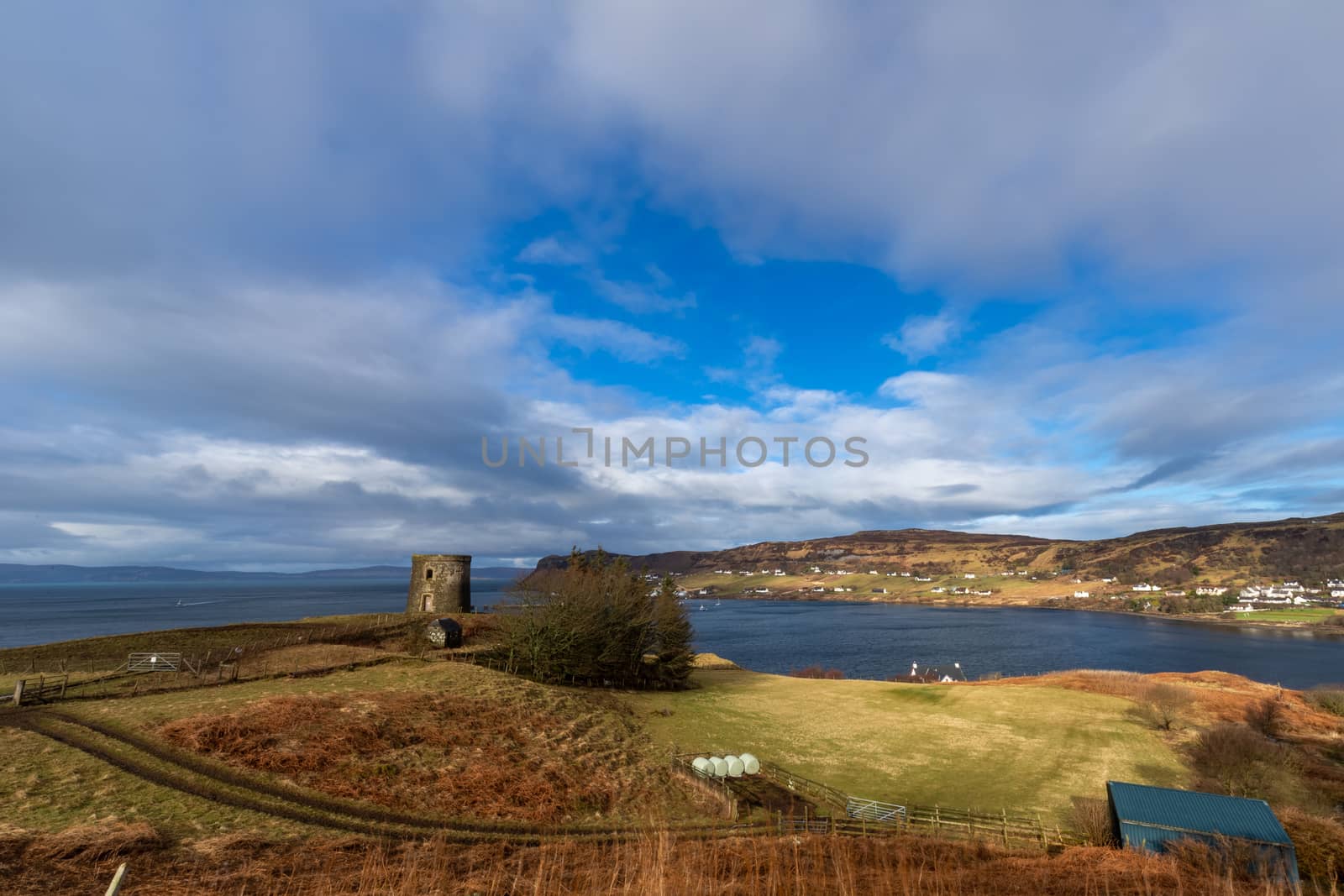 Typical scottish countryside landscape