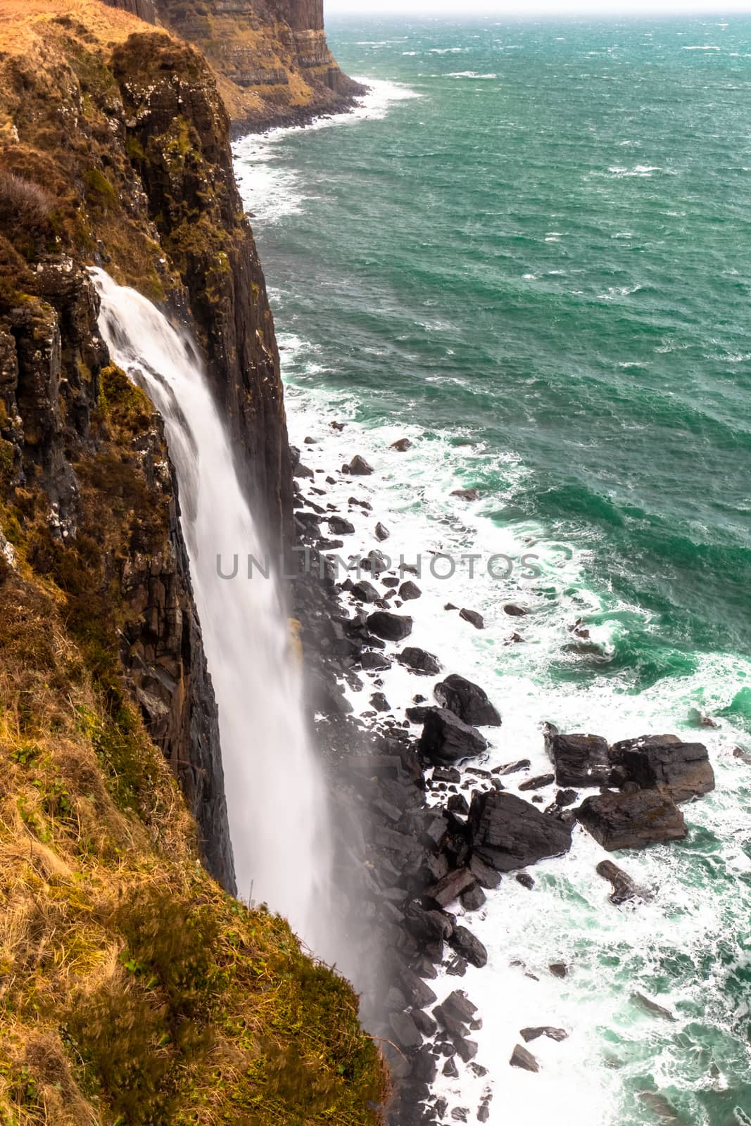 Kilt rock mealt falls highlands scotland isle of skye scotland by mlechanteur