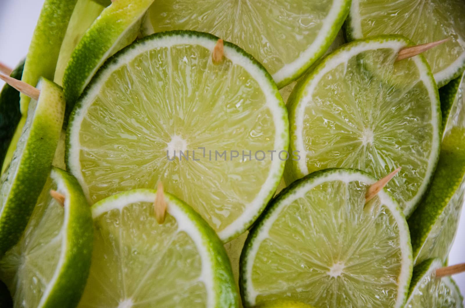 Close Up Sliced Yellow Lemon Background Texture