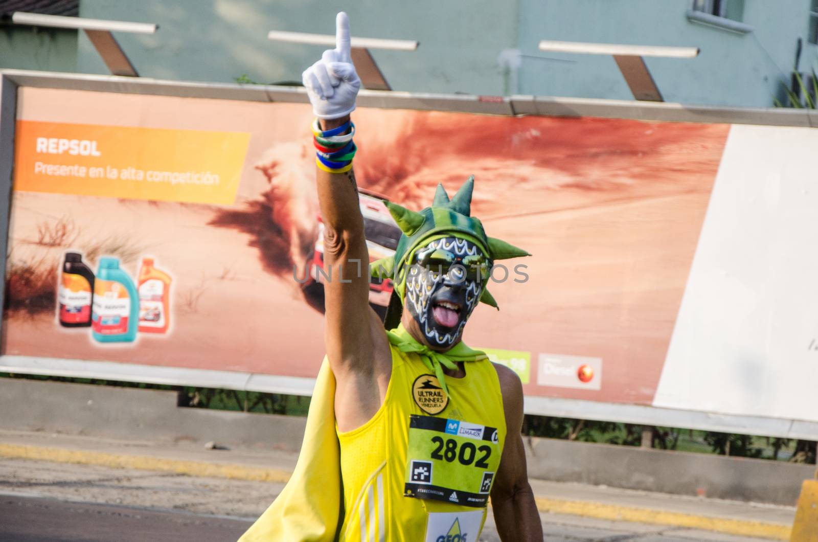 Lima, Peru - May 20th 2018: Marathon Lima 42k, sporting event that gathers athletes from all over the world. The eccentric athletes