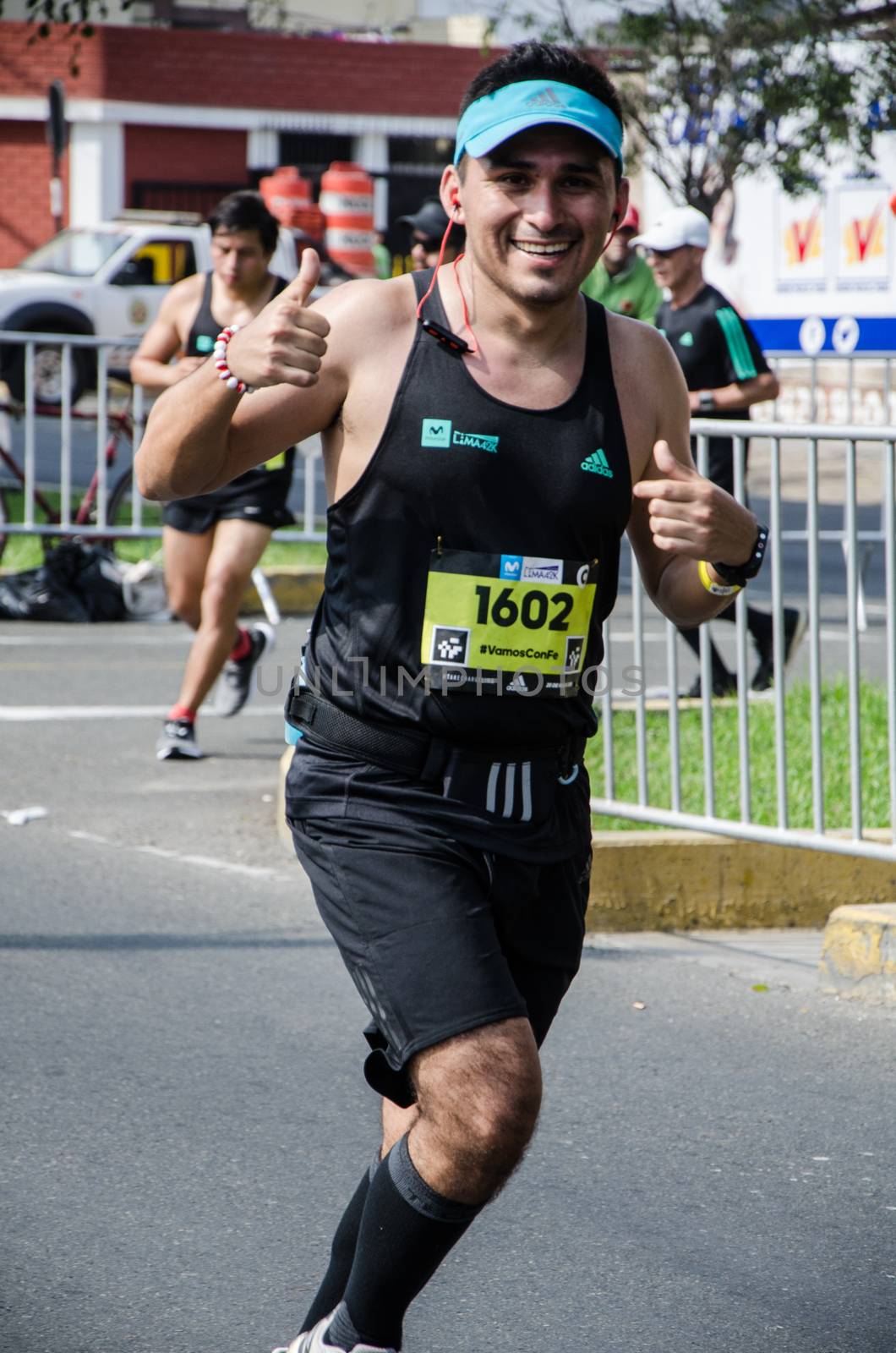 Lima, Peru - May 20th 2018: Marathon Lima 42k, sporting event that gathers athletes from all over the world. Athletes in full marathon