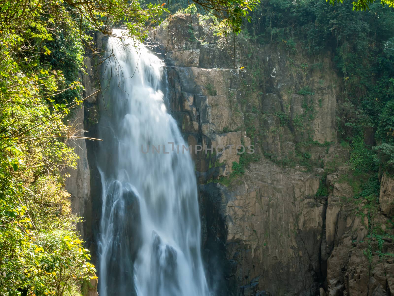 Picture of the waterfall from the middle of the forest At Khao Y by Unimages2527