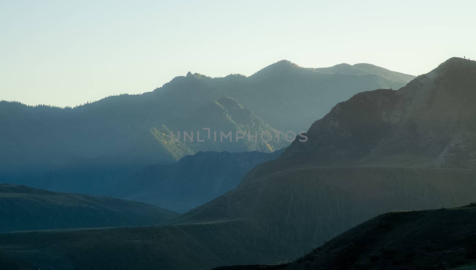 Mountains and hills altai in autumn, panoramic photo. Mountains and hills altai in autumn, panoramic photo.