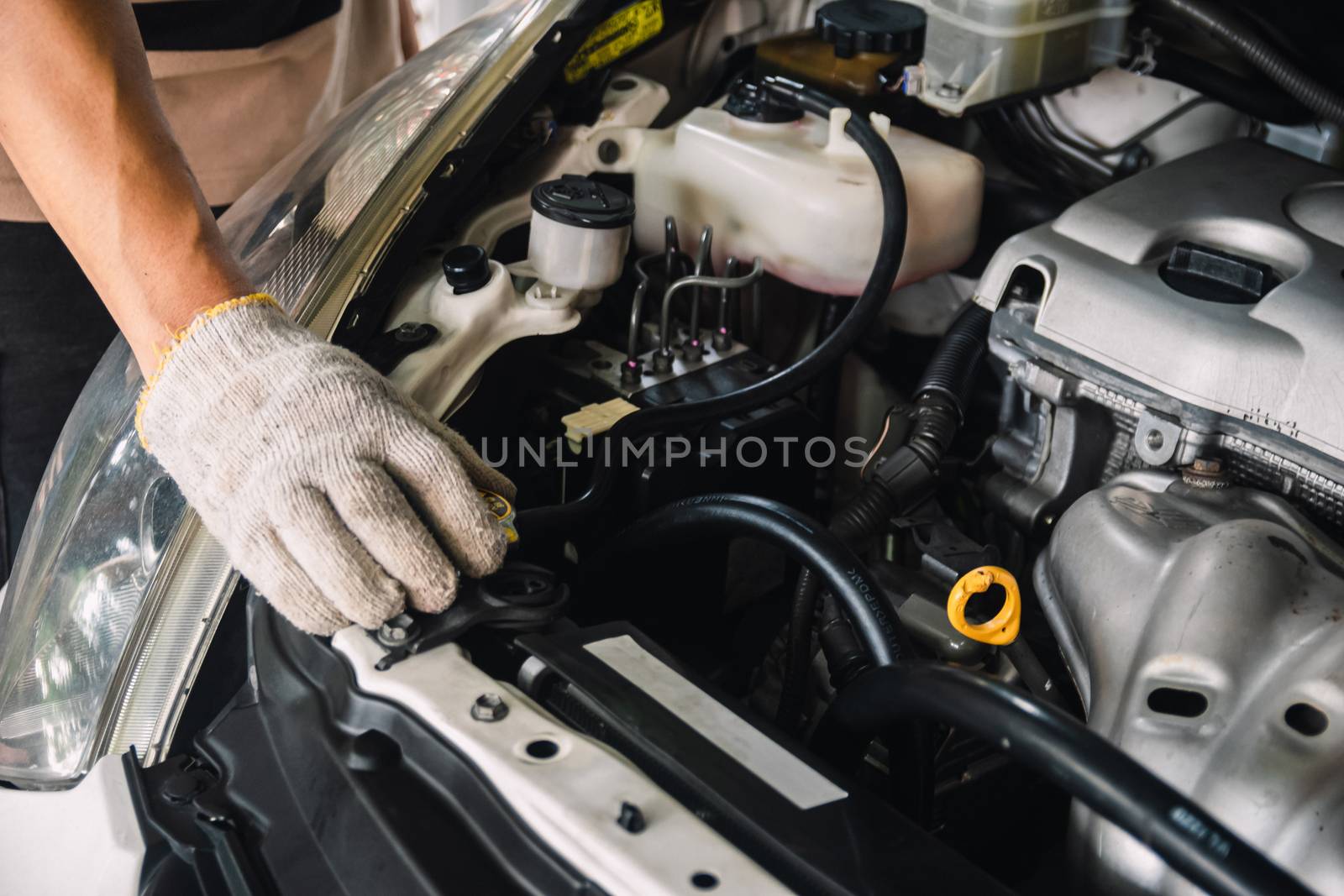 Auto mechanic Repair maintenance and car inspection by sompongtom