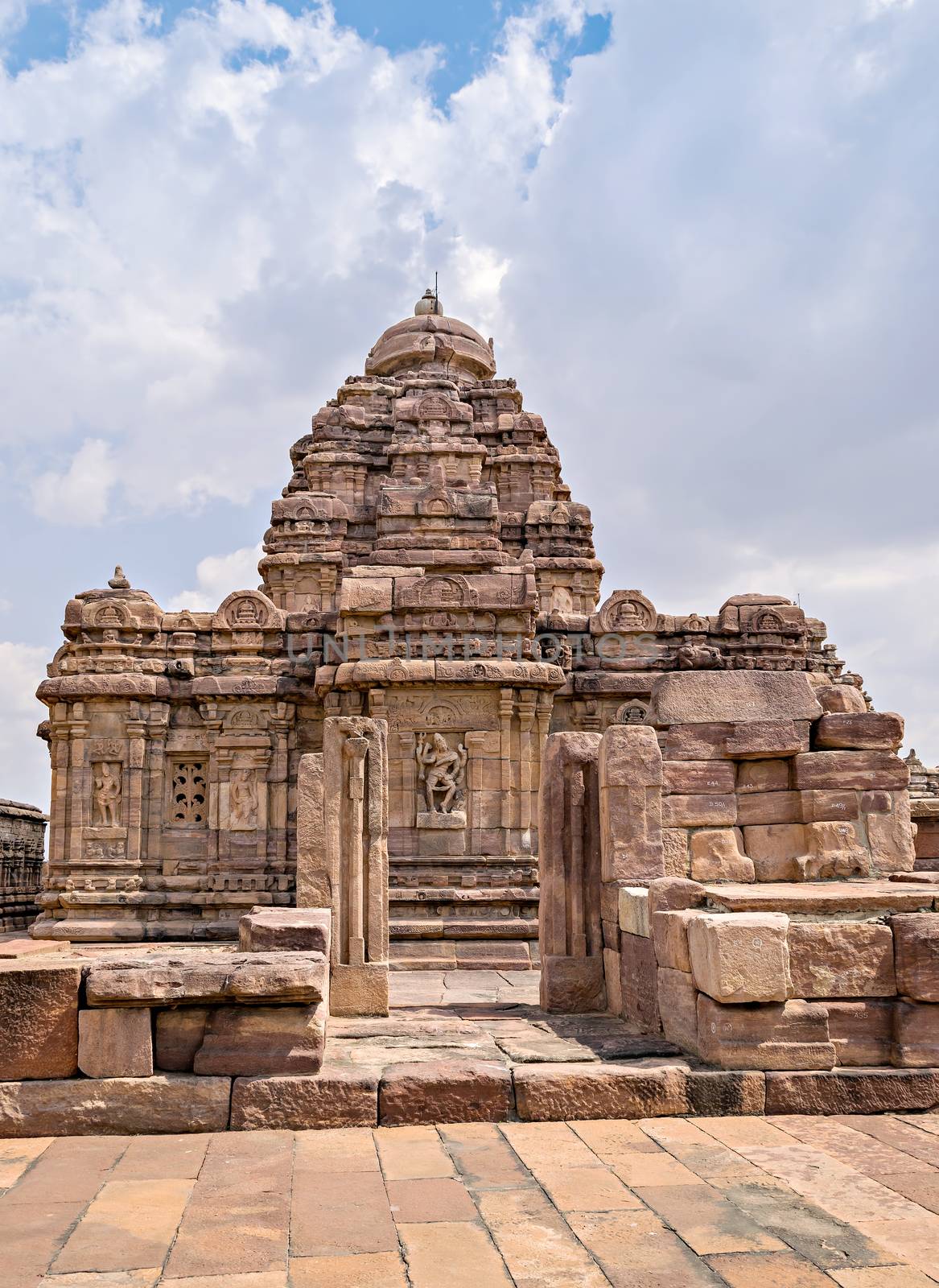 Sangamesvara or Vijesvara stone temple ,in Pattadakal, Karnataka, India. by lalam