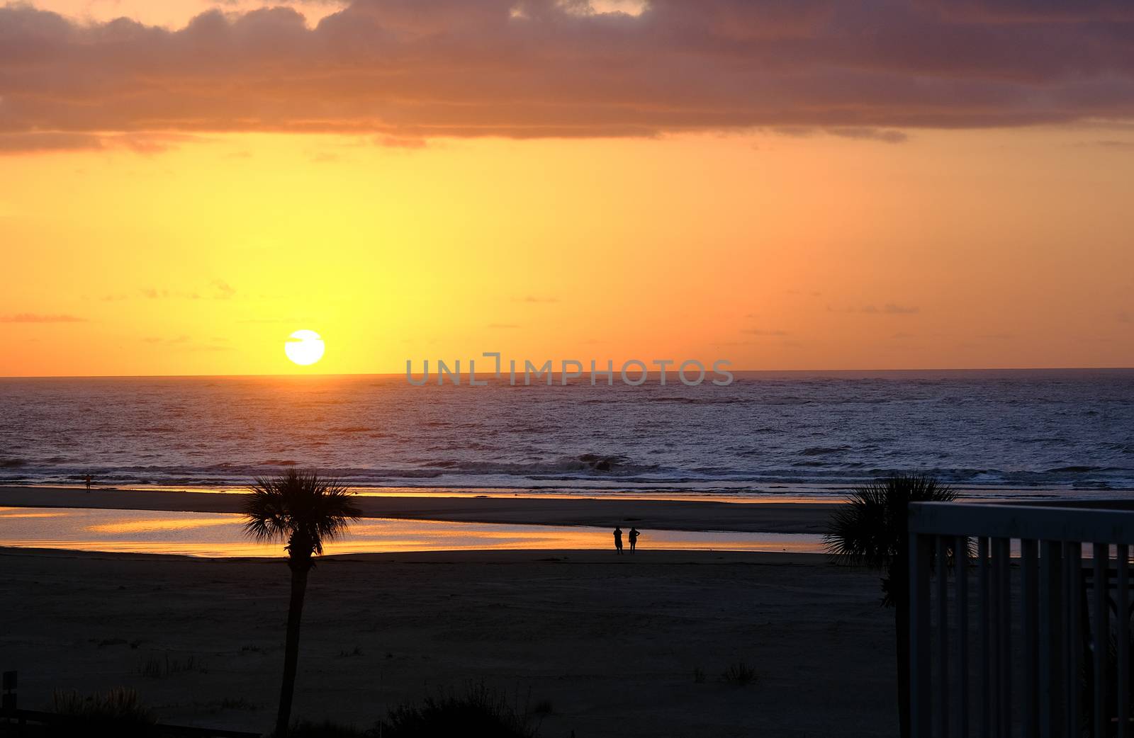 Sunrise Over Beach by dbvirago