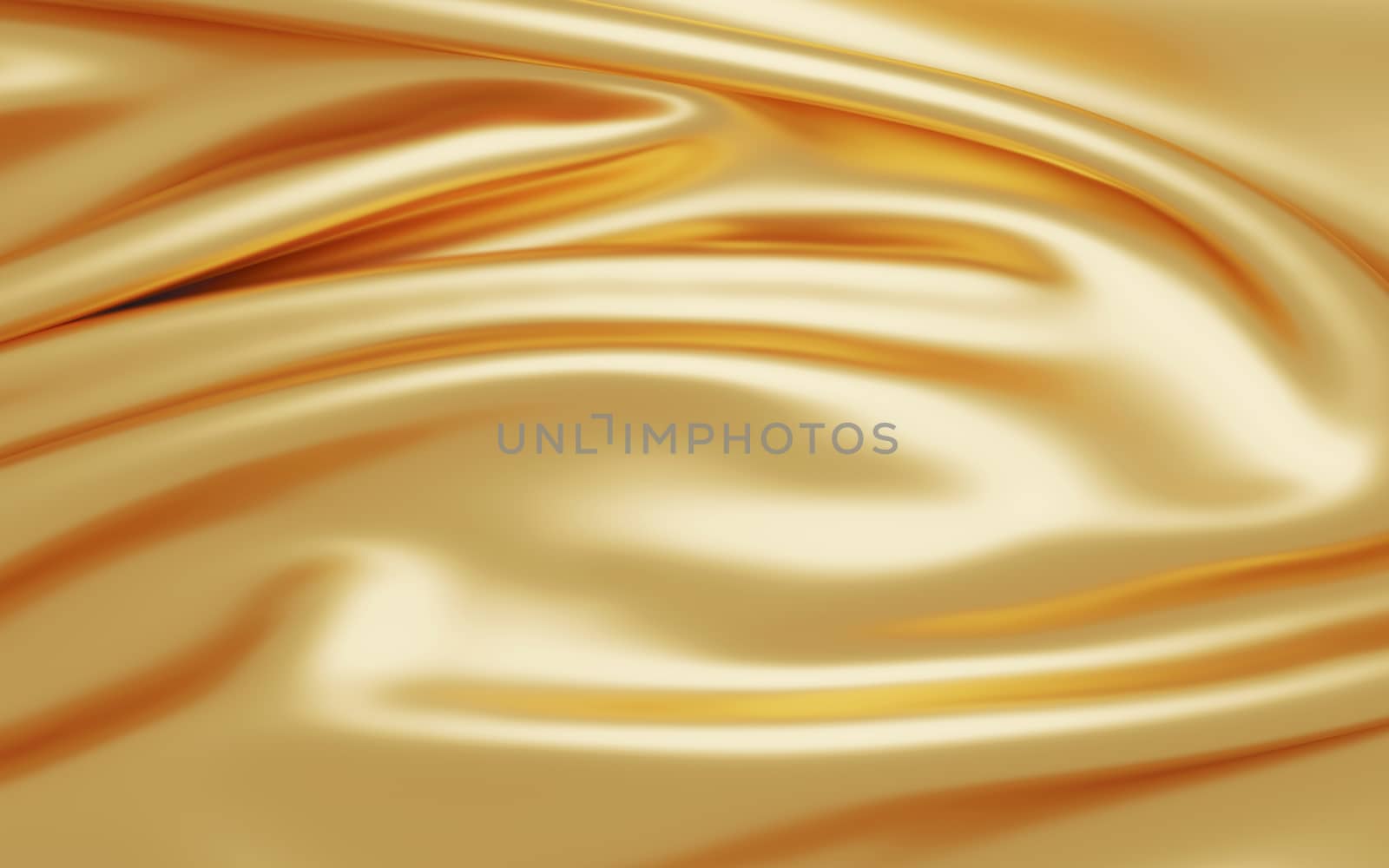 Golden fabric background 3d render