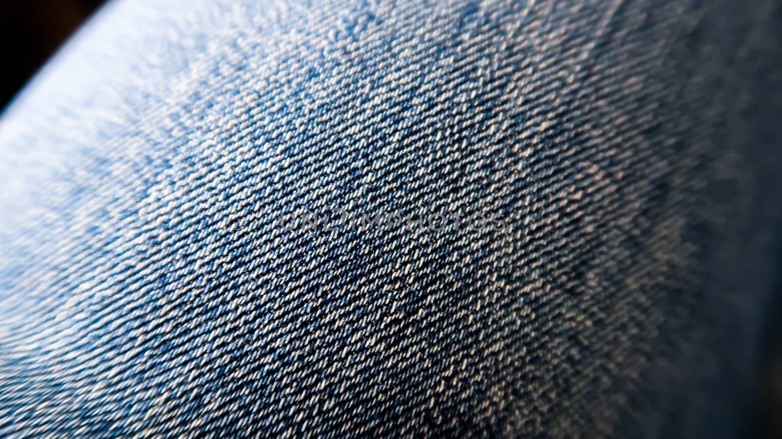 Close up of jeans material