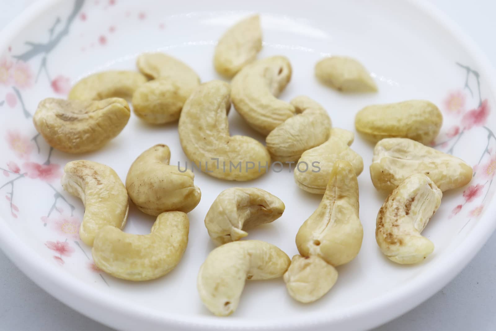 tasty and healthy cashew nut stock on bowl
