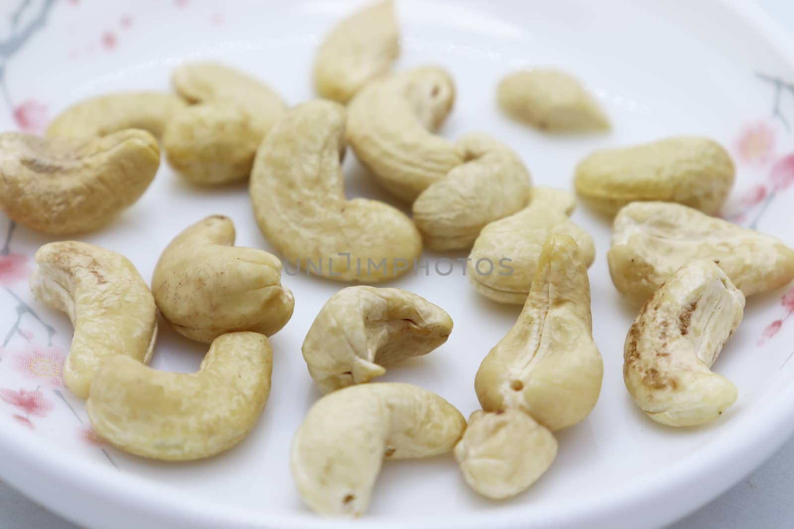 tasty and healthy cashew nut stock on bowl