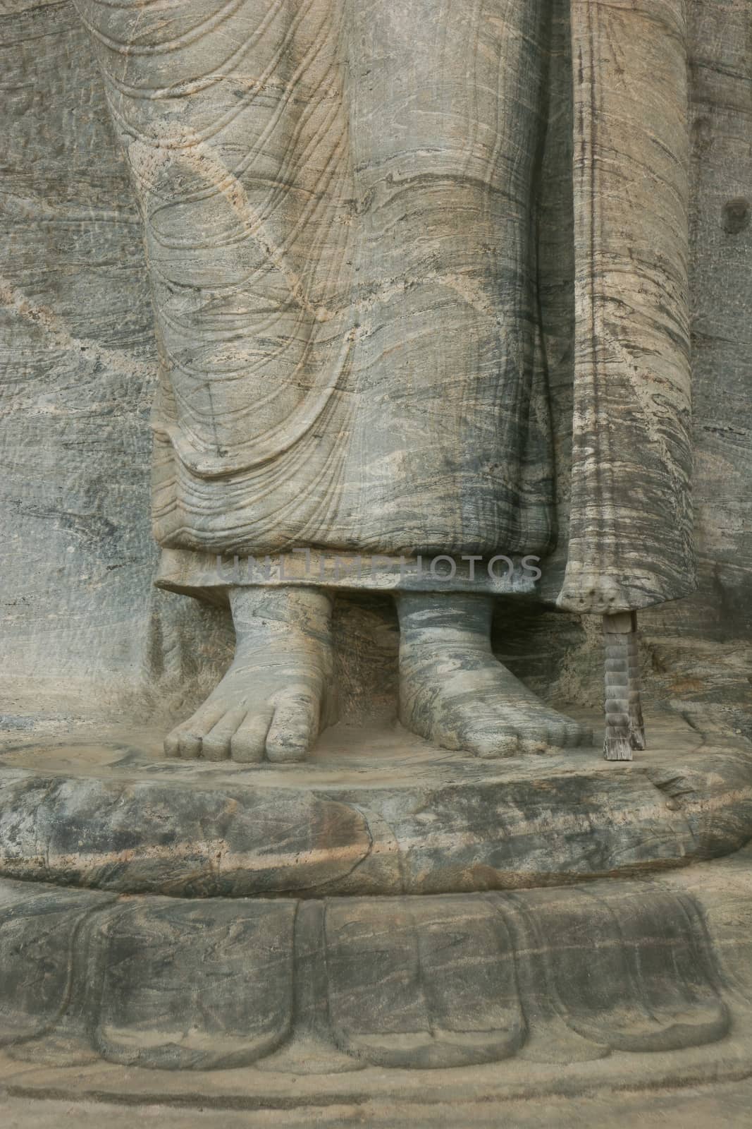 Polonnaruwa Sri Lanka Ancient ruins Statues of Buddha standing with crossed arms by kgboxford