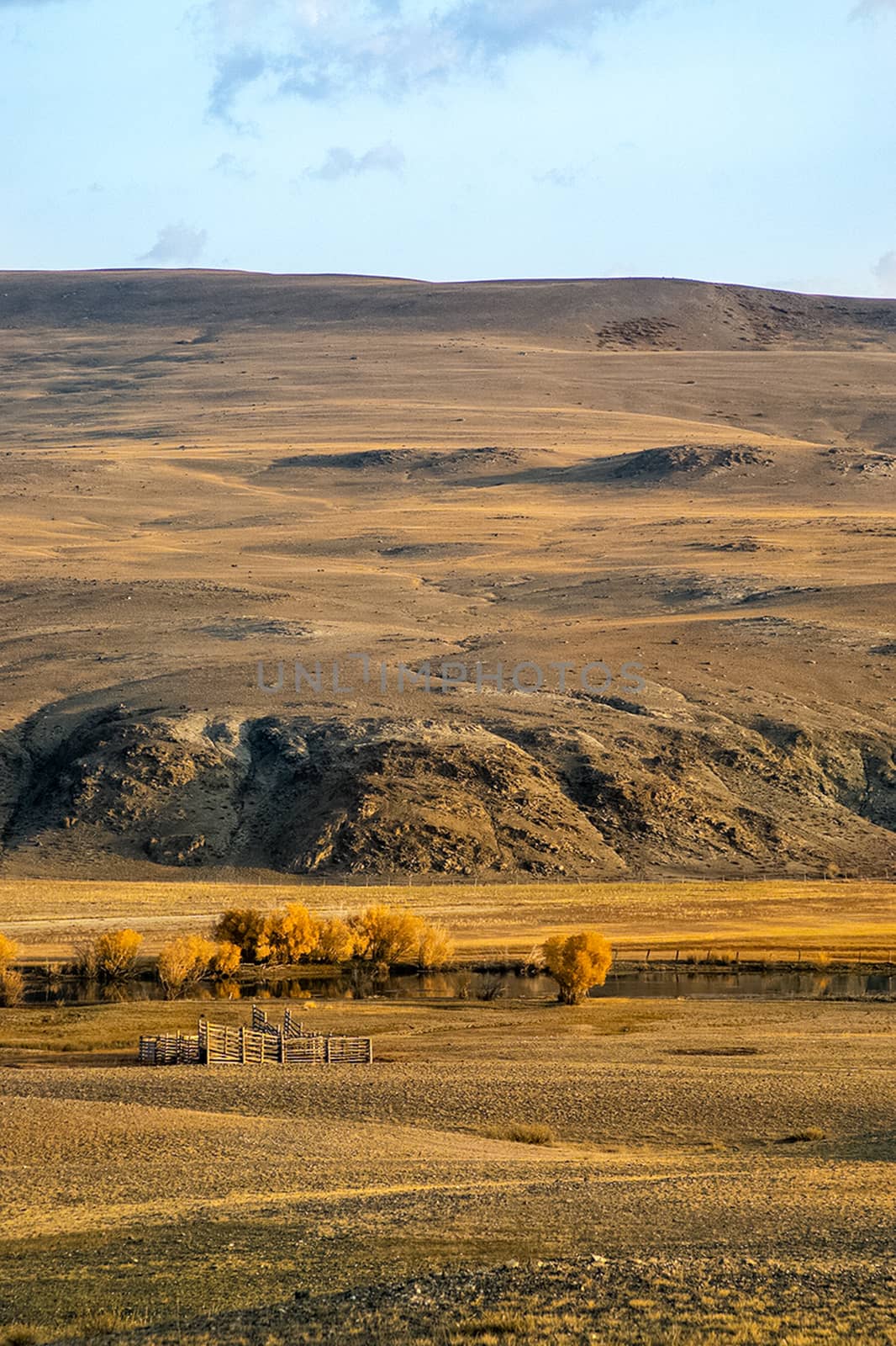 The altai mountains. landscape of nature on the Altai mountains and in the gorges between the mountains. by DePo