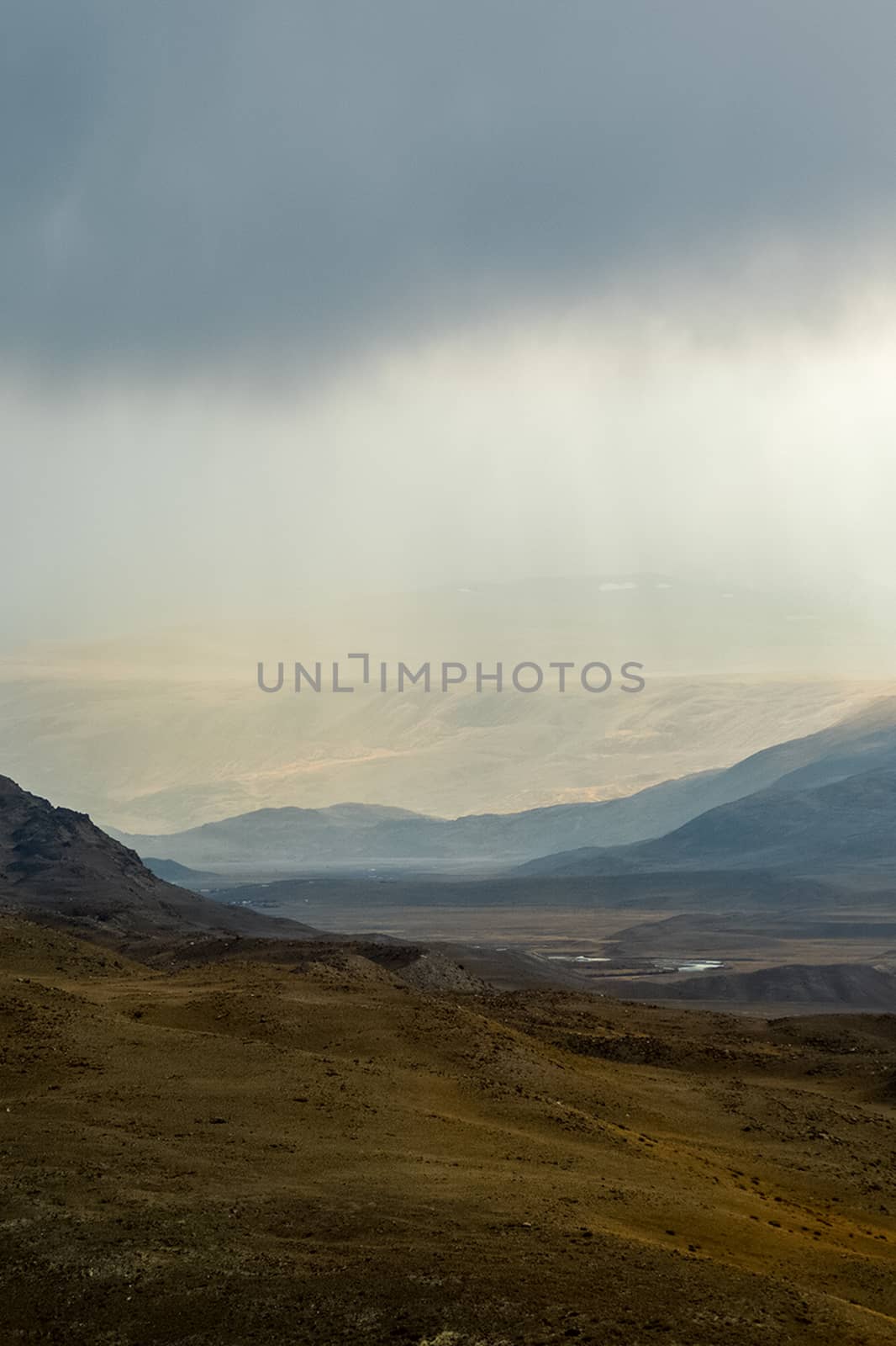 The altai mountains. landscape of nature on the Altai mountains and in the gorges between the mountains. by DePo