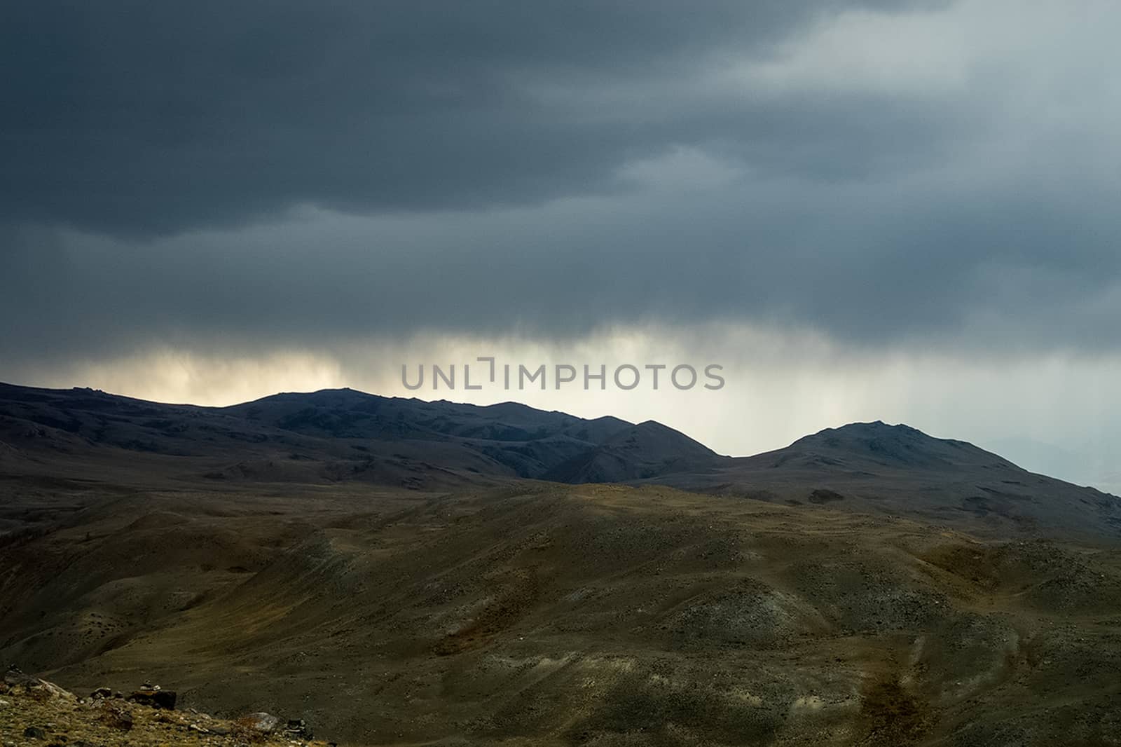 The altai mountains. landscape of nature on the Altai mountains and in the gorges between the mountains. by DePo