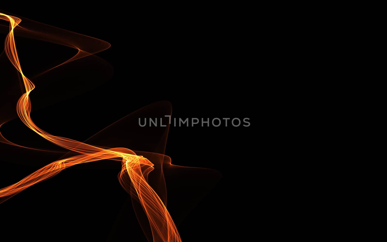 Dark abstract background with a glowing abstract waves by teerawit