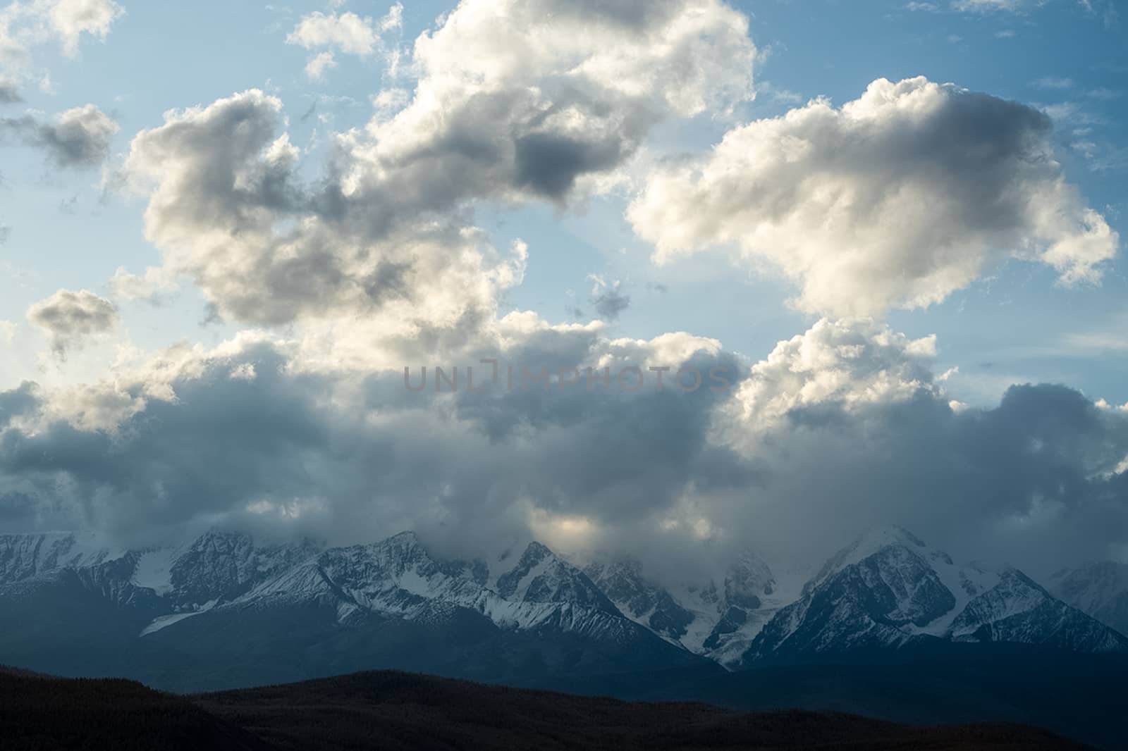 The altai mountains. landscape of nature on the Altai mountains and in the gorges between the mountains. by DePo