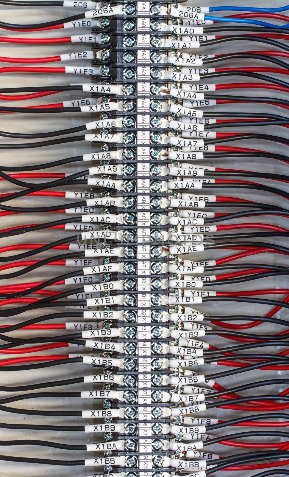 PLC -- input wires used in industry. by Praphan